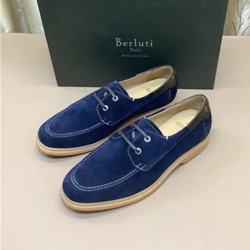 Berluti 2021 Men's Leather Derby Shoes,BERTS02… - 1