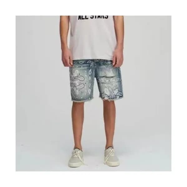 Amiri Mens Casual Denim Half Pants Blue - 아미리 2021… - 1
