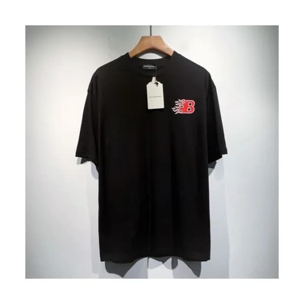Balenciaga Mm/Wm Logo Cotton Short Sleeved Tshirt… - 1