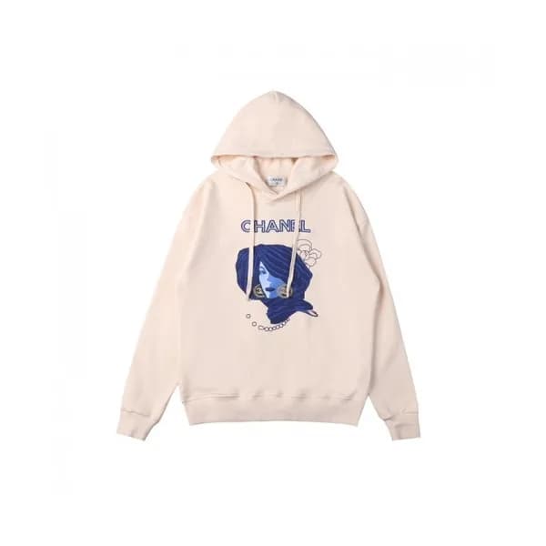 Chanel Mm/Wm Logo Cotton HoodT Ivory - 샤넬 2021 남자… - 1