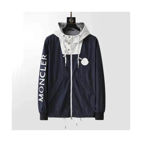 Moncler Mens Logo Casual Jackets Navy - 몽클레어 2021… - 1