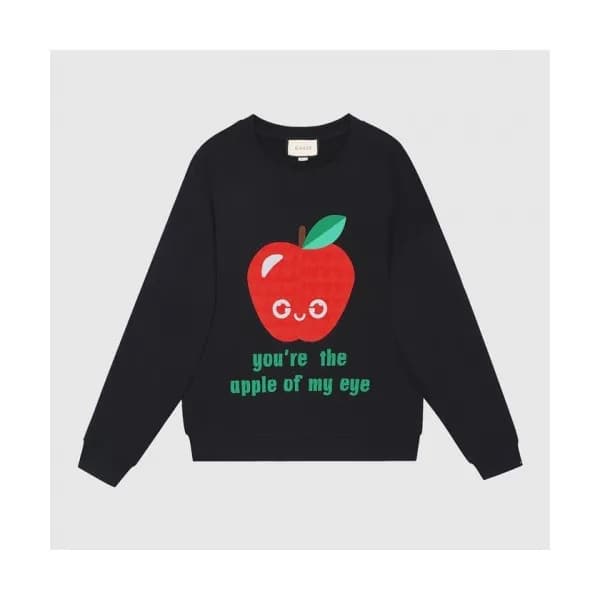 Gucci Mm/Wm Logo Crew-neck Cotton Tshirts Black … - 1