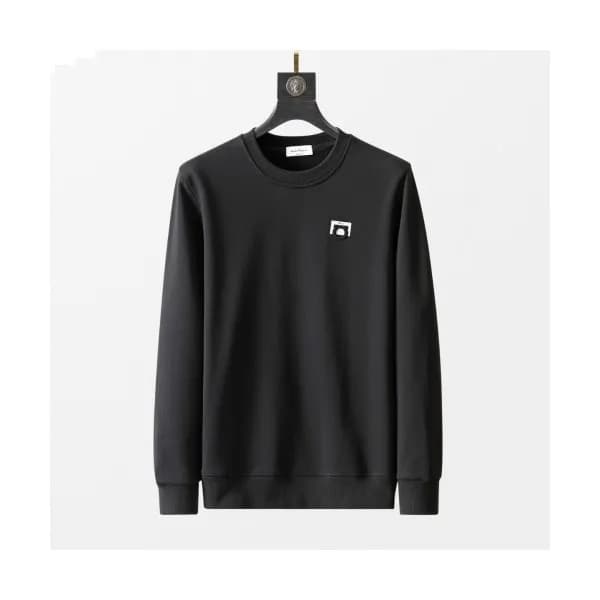 Ferragamo Mens Basic Logo Cotton Tshirts Black- 페… - 1