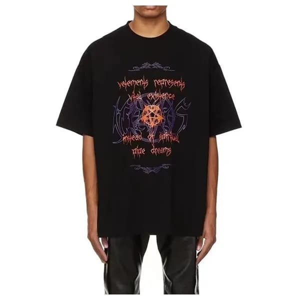 베트멍 남/녀 트렌디 블랙 반팔티 - Unisex Black Tshirts - vet026… - 1