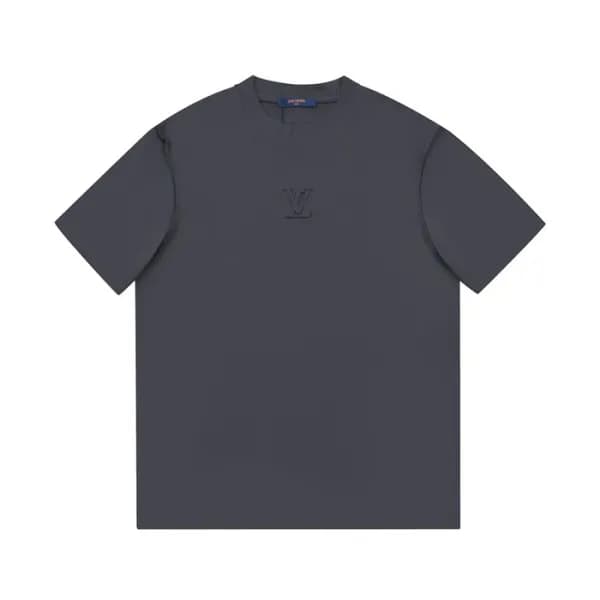 루이비통 남성 블랙 크루넥 반팔티 - Mens Black Tshirts - lou04316… - 1