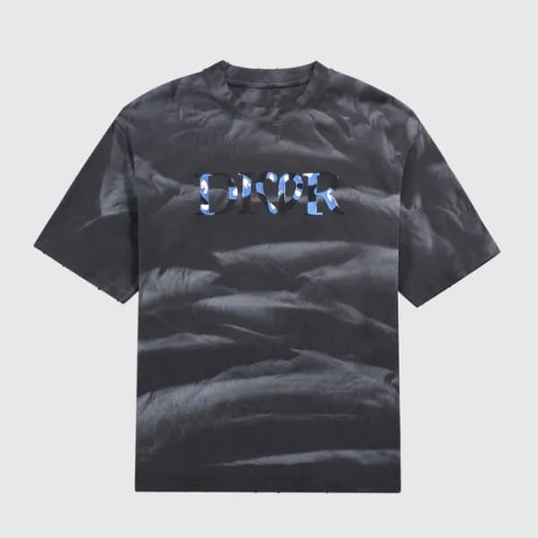 디올 남성 크루넥 블랙 반팔티 - Mens Black Tshirts - dio01787x - 1