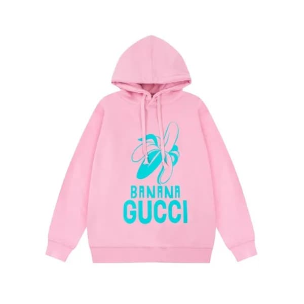 구찌 남/녀 트렌디 핑크 후드티 - Gucci Unisex Pink Hoodie - gu… - 1