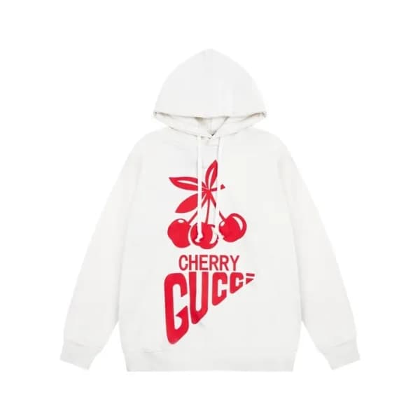 구찌 남/녀 트렌디 화이트 후드티 - Gucci Unisex White Hoodie - … - 1