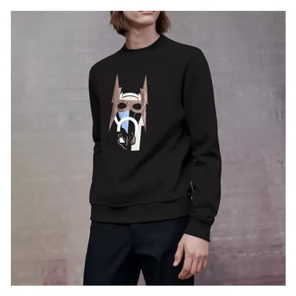 에르메스 남성 모던 블랙 맨투맨 - Hermes Mens Black Tshirts - he… - 1
