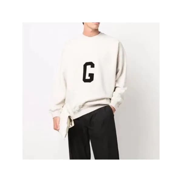 피어오브갓 남성 클래식 맨투맨 - Fear of god Mens Cream Tshirts … - 1