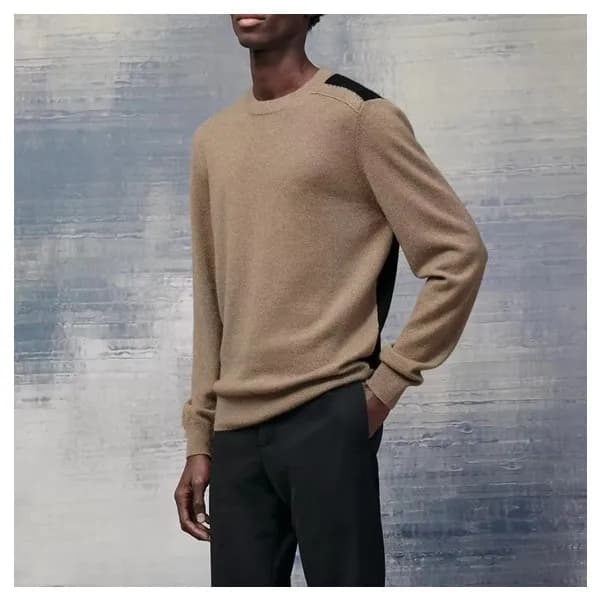 에르메스 남성 베이지 니트 - Hermes Mens Beige Knits - her0918… - 1