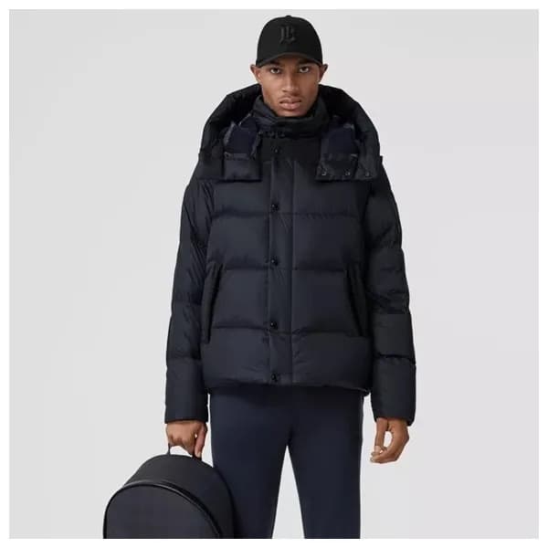 버버리 남성 블랙 구스다운 패딩 - Burberry Mens Black Padding - … - 1