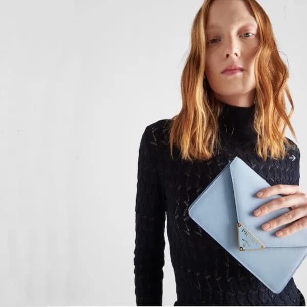 프라다 여성 블루 크로스백 - Prada Womens Blue Cross Bag - pr2… - 1