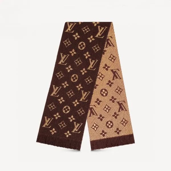 루이비통 남/녀 브라운 머플러 - Louis vuitton Unisex Brown Muff… - 1