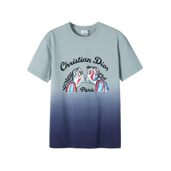 디올 남성 블루 크루넥 반팔티 - Dior Mens Blue Tshirts - di263x - 1