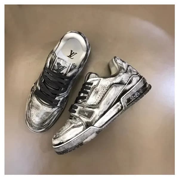 루이비통 남/녀 블랙 스니커즈 - Louis vuitton Unisex Black Snea… - 1