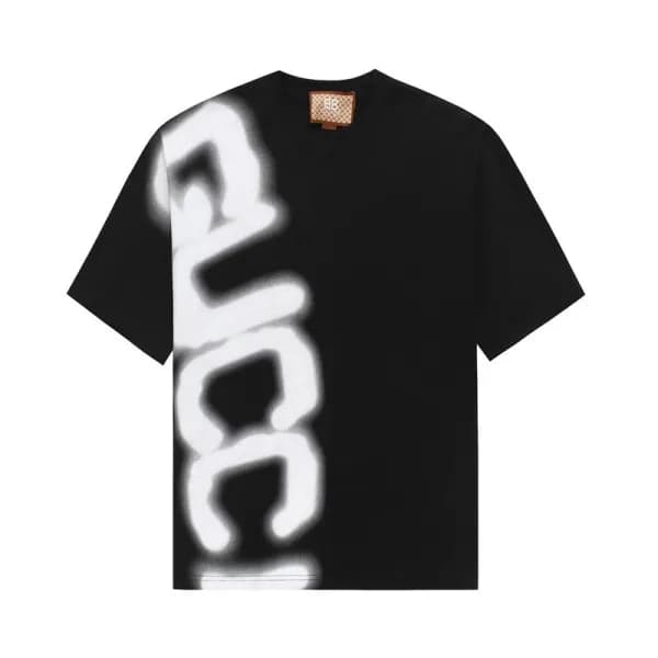구찌 남/녀 블랙 크루넥 반팔티 - Gucci Unisex Black Short sleev… - 1