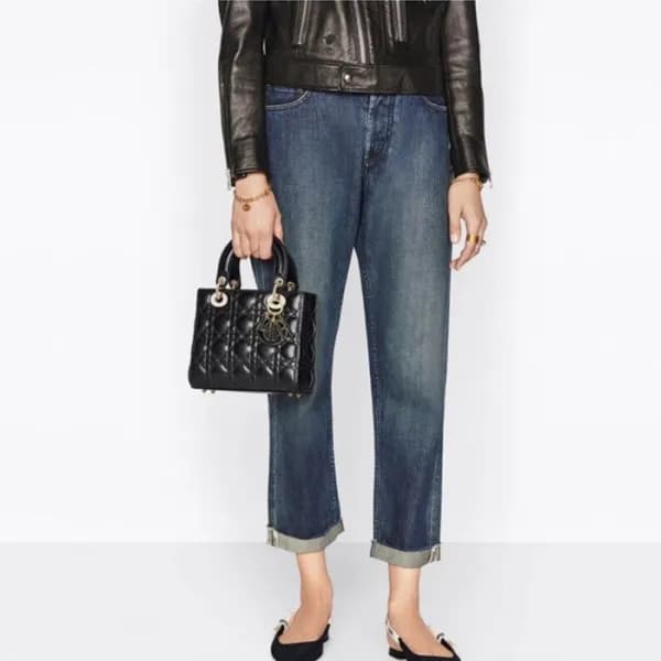 디올 여성 블랙 레이디백 - Dior Womens Black Lady Bag - di404… - 1