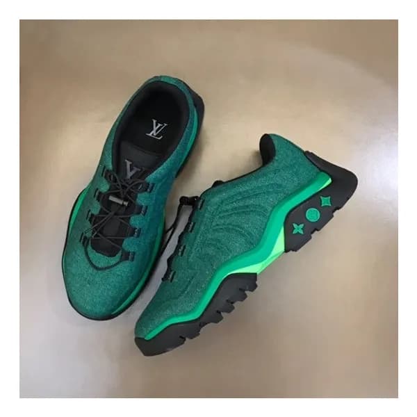 루이비통 남성 그린 스니커즈 - Louis vuitton Mens Green Sneaker… - 1
