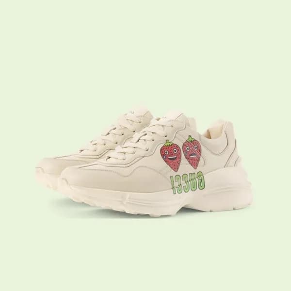 구찌 남/녀 아이보리 라이톤 - Gucci Unisex Ivory Sneakers- gu6… - 1