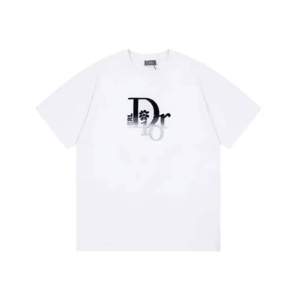 디올 남성 화이트 크루넥 반팔티 - Dior Mens White Short sleeved … - 1
