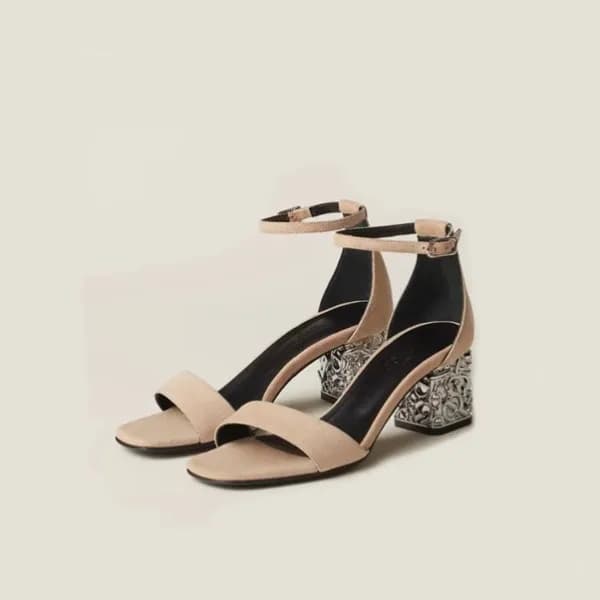 에르메스 여성 베이지 샌들 - Hermes Womens Beige Sandals - he2… - 1