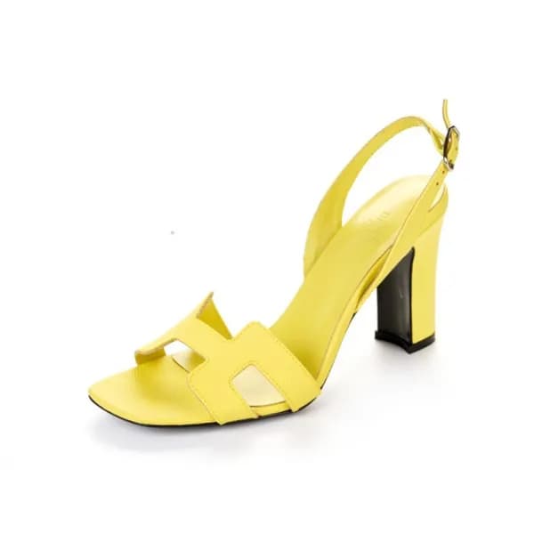 에르메스 여성 옐로우 하이힐 - Hermes Womens Yellow High-heels … - 1