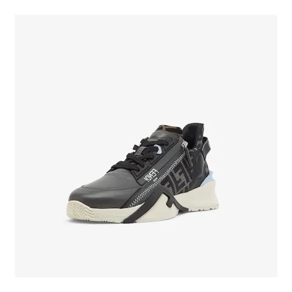펜디 남성 이니셜 블랙 스니커즈 - Fendi Mens Black Sneakers - fe… - 1