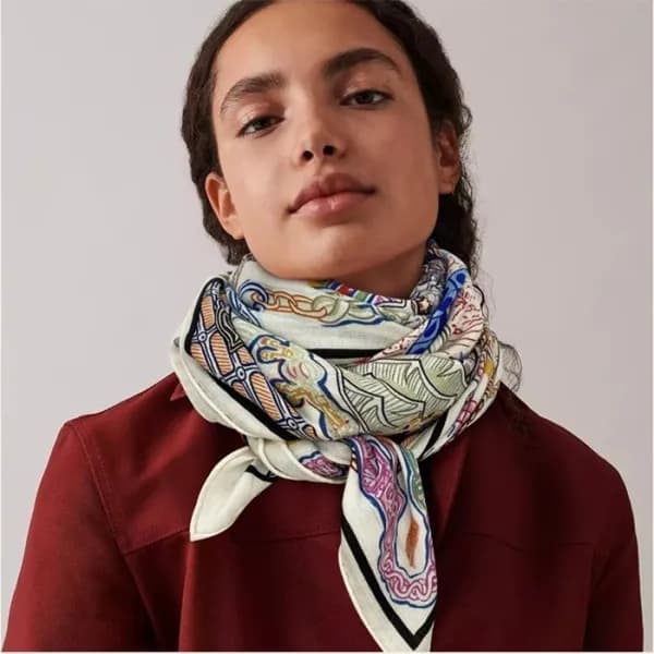 에르메스 여성 핑크 스카프 - Hermes Womens Pink Scarf - he441x - 1