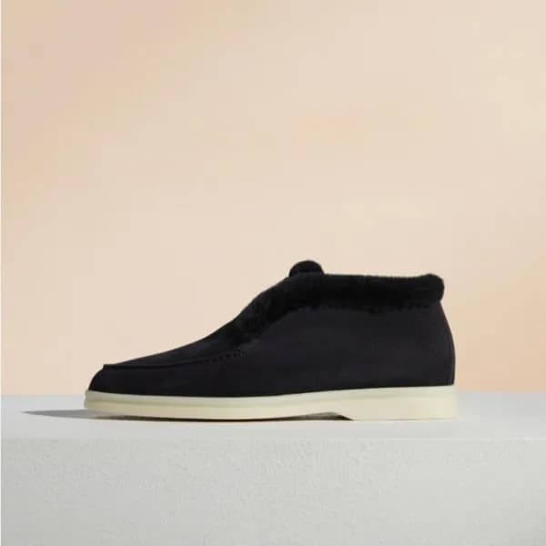 로로피아나 여성 블랙 로퍼 - Loro Piana Womens Black Loafer - … - 1