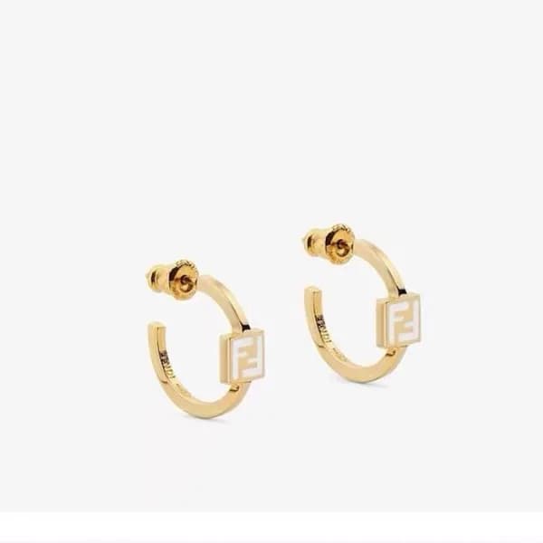 펜디 여성 옐로우 골드 이어링 - Fendi Womens Yellow-gold Earrin… - 1