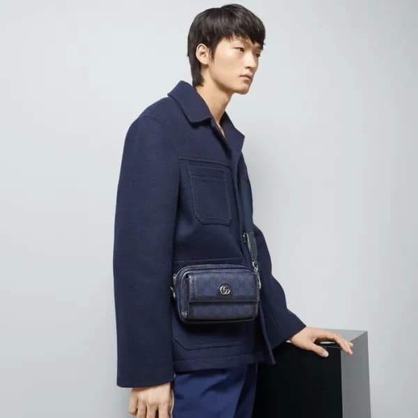 구찌 남성 네이비 크로스백 - Gucci Mens Navy Cross Bag - gub22… - 1