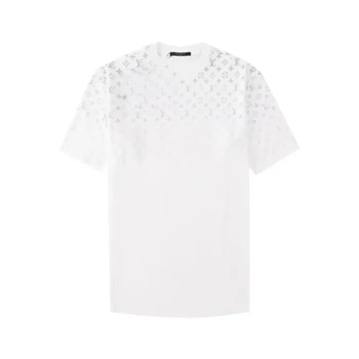 루이비통 남성 화이트 반팔티 - Louis vuitton Mens White Tshirts… - 1