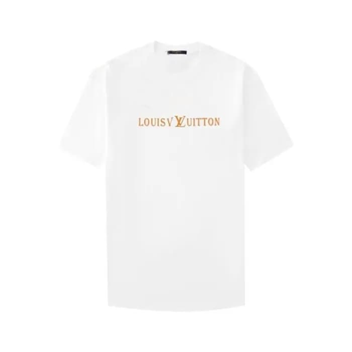 루이비통 남성 화이트 반팔티 - Louis vuitton Mens White Tshirts… - 1
