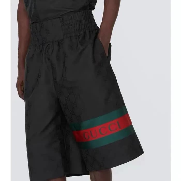 구찌 남성 캐쥬얼 블랙 반바지 - Gucci Mens Black Half-pants - g… - 1