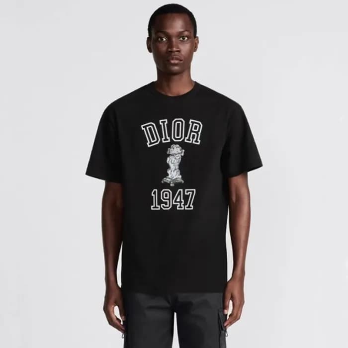 디올 남성 블랙 반팔티 - Dior Mens Black Tshirts - dic308x - 1