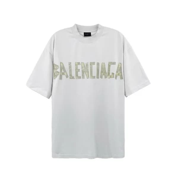 발렌시아가 남성 그레이 반팔 티셔츠 - Balenciaga Mens Gray Tshirts… - 1