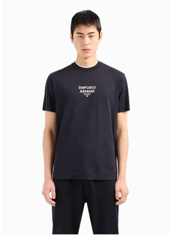 알마니 남성 블랙 반팔티 - Armani Mens Black Tshirts - arc18x - 1