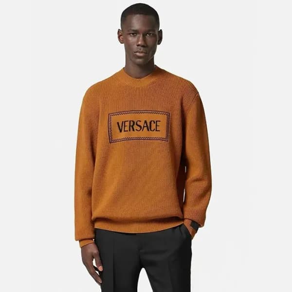 베르사체 남성 라운드 니트 - Versace Mens Round Knitwear - vec… - 1