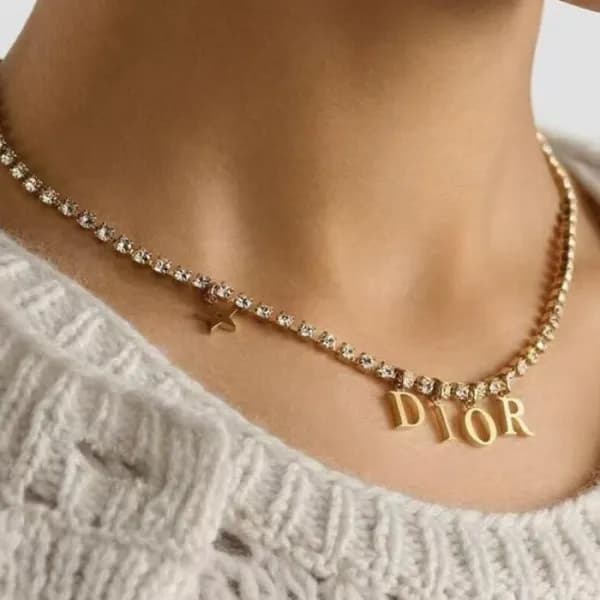 디올 여성 골드 목걸이 - Dior Womens Gold Necklace - acc2533… - 1