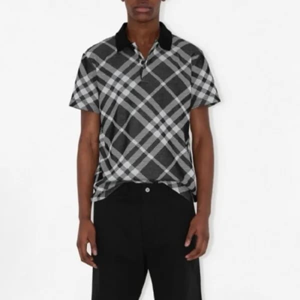 버버리 남성 폴로 반팔 티셔츠 - Burberry Mens Polo Tshirt - buc… - 1