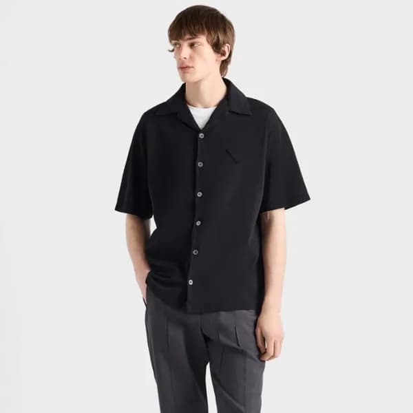 프라다 남성 반팔 셔츠 - Prada Mens Classic Shirts - prc6801… - 1