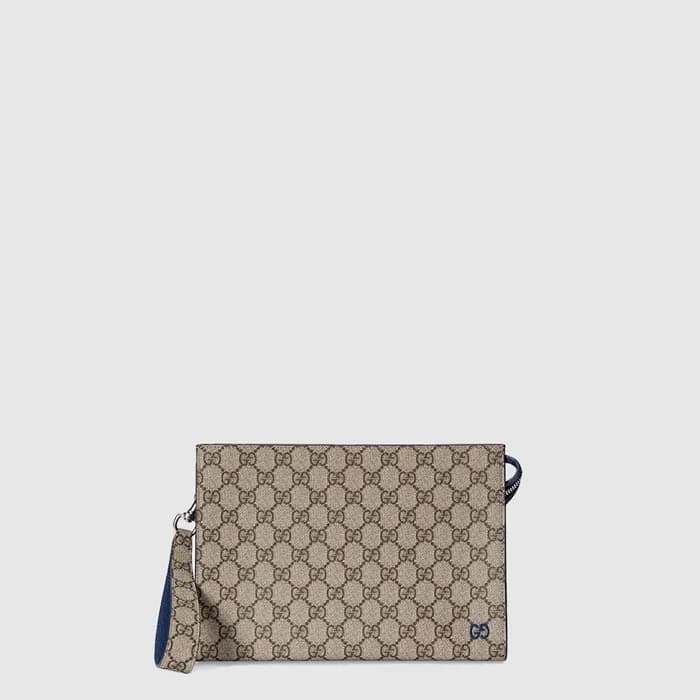 구찌 남성 바이컬러 GG 파우치 - Gucci Mens Bicolor GG pouch - … - 1