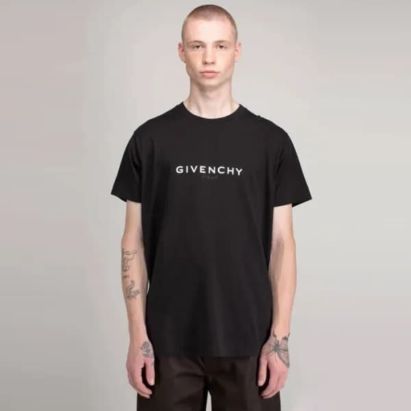 지방시 남성 라운드 반팔티 - Givenchy Mens Round Tshirt - gic7… - 1