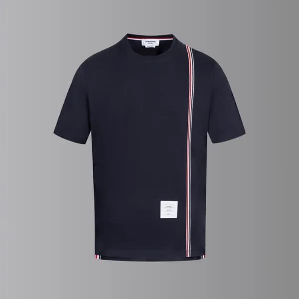 톰브라운 남성 라운드 반팔티 - Thom Browne Mens Round Tshirts -… - 1