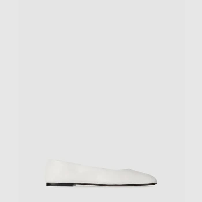 더 로우 여성 가죽 스퀘어 발레 플랫 - The Row Womens Leather Squa… - 1