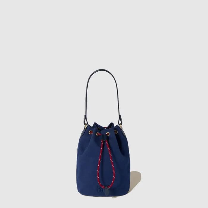 미우미우 여성 개버딘 파우치 - Miumiu Womens Gabardine Pouch - … - 1