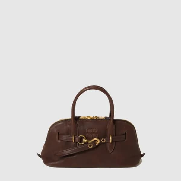 미우미우 여성 아방뛰르 나파 가죽 탑 핸들 백 - Miumiu Womens Avanture… - 1