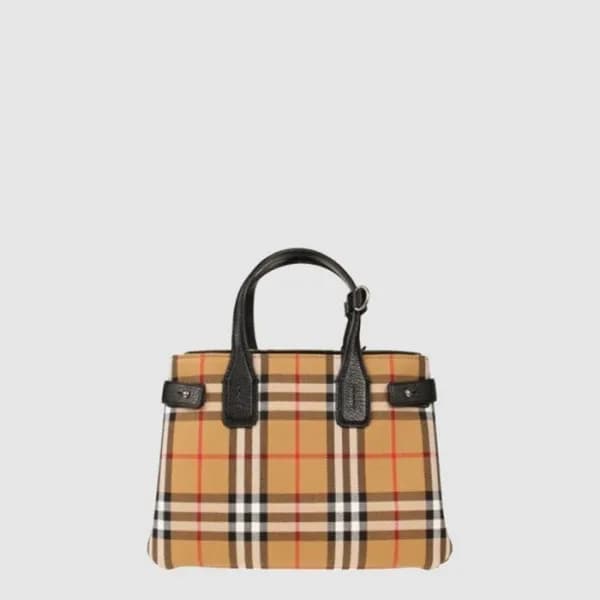 버버리 여성 체크 스몰 토트 백 - Burberry Womens Check Small To… - 1