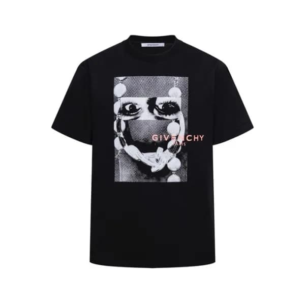 지방시 남성 라운드 반팔티 - Givenchy Mens Round Tshirt - gic1… - 1